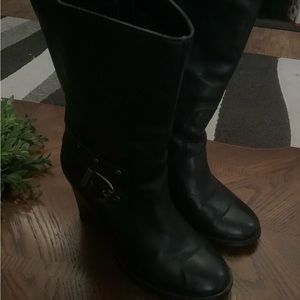 Womens Harley Davidson Black Leather Boots